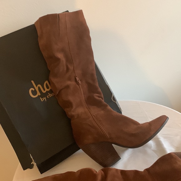 New Slouchy rust suede Boot - Picture 2 of 6